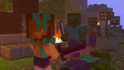 Skyblock War Part3 - Minecraft Animation  Noob & B