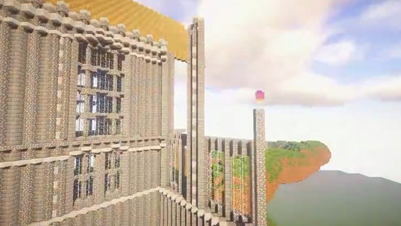 震惊！国人用MC还原霍格沃茨！建筑过程第一期！【夜梵Yefan】