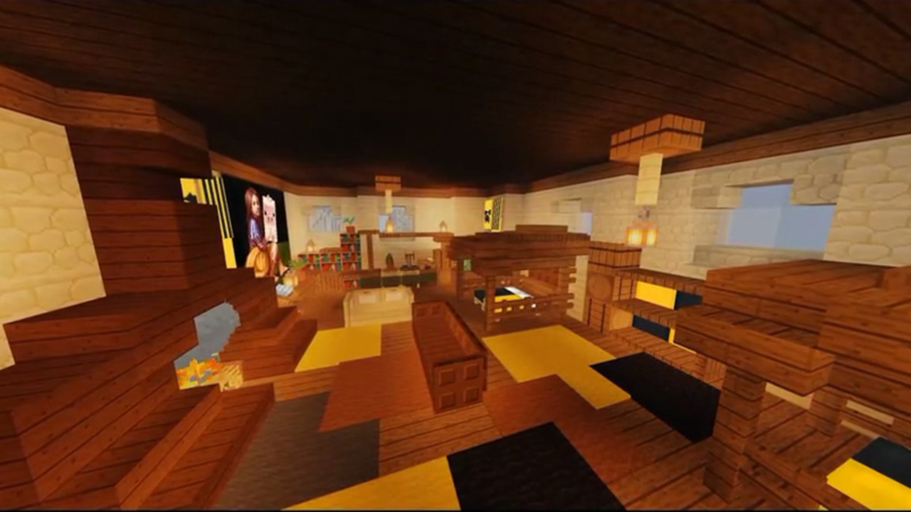 【MineCraft】硬核还原赫奇帕奇休息室和寝室！【LindseyM】