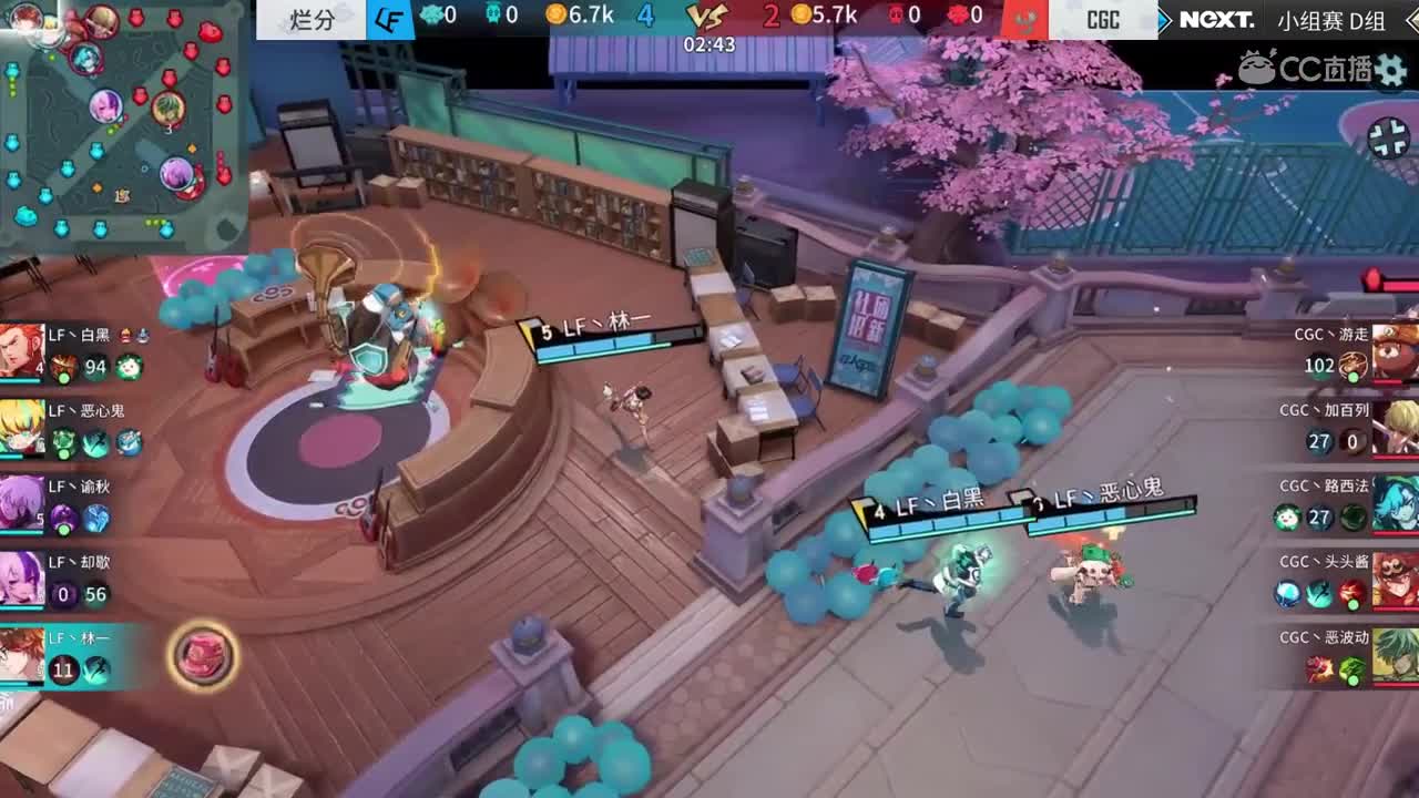 【NeXT2020春季赛】非人学园QWQs5杯赛烂分 VS  CGC