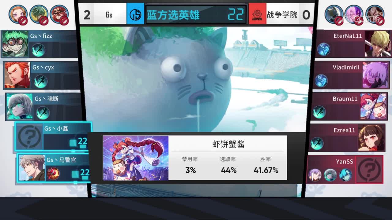 【NeXT2020春季赛】非人学园QWQs5杯赛 GS VS 战争学院