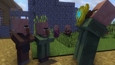 【王者装备在MC】当村民捡到了冰心........ - 1.冰心村民