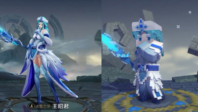 MC版荣耀，王昭君英雄展示