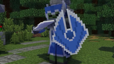 MC里的僵尸，摇身一变竟变成荣耀蓝方近战小兵？！