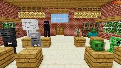 Monster School  MAGIC MIRROR CHALLENGE - Minecraft