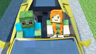 Alex and Zombie  Love Story  Drive - Minecraft Ani