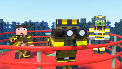 The minecraft life of Alex and Steve  Firefighters