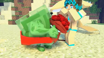 The minecraft life of Alex and Steve  Slime - Mine