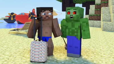 The minecraft life of Alex and Steve  Zombie and S