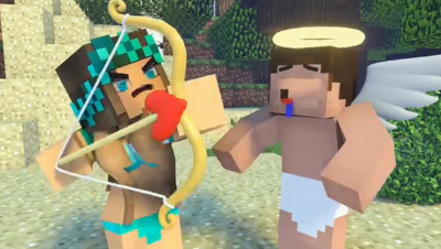 Best love story  Noob Angel  Minecraft animation L
