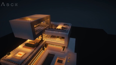 【TimeLapse】带游泳池的现代民居建筑