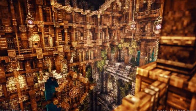 【我的世界】创建一个梦幻般的密集市区浮遊都市