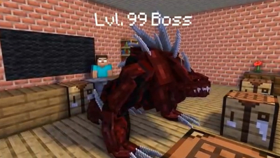 Monster School Lv1 Crook vs Lv99 Boss (5)- Minecra