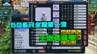 梦幻西游：王谢有多豪横？仓库的个性宠来证明，50多只全服第一！