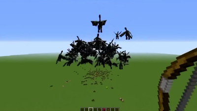 1个超级核弹 VS 100条末影龙