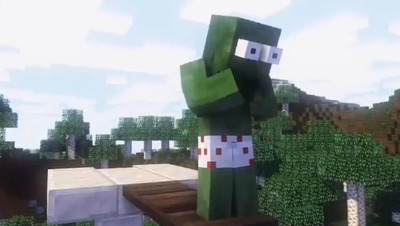 Monster School  Swimming Challenge - Minecraft Ani