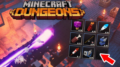 急速鞋、烟火箭、毒伞菇！《Minecraft 地下城》法器道具 试用预览！