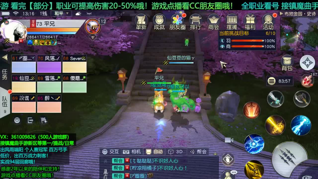 1包小辣条在线陪聊 接新区龙/等级第一/提战/托管/团本/回廊/宠物打书/个人赛 第2段
