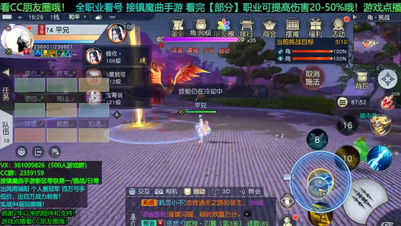 1包小在线陪聊 接新区托管/等级第一/提战/个人赛冠军/宠物打书/无限回廊 第3段