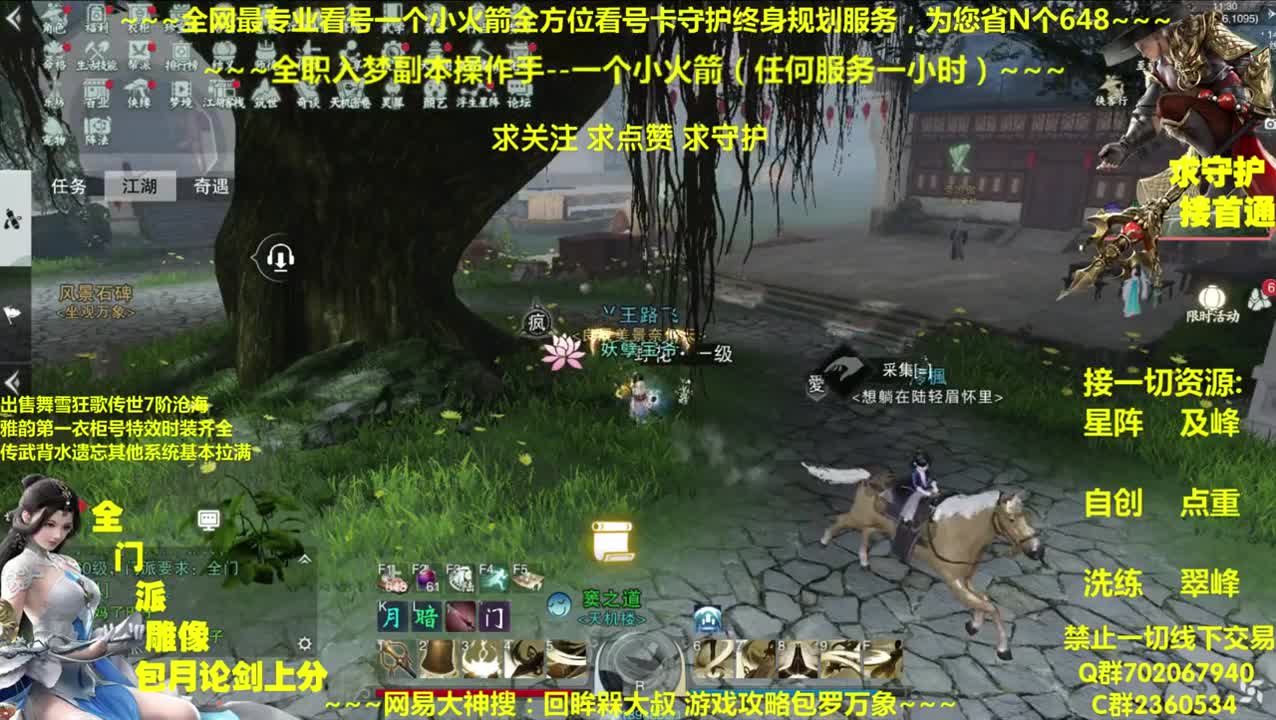 全网最专业看号~全职全能~疯癫论剑 第1段