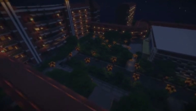 妈妈！有人居然在我的世界里还原了湖塘实验中学！大神膝盖拿去！效果美呆！