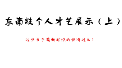 爱剪辑-东南枝个人才艺展示（上）
