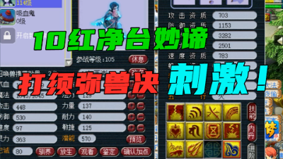 梦幻西游：老王给10红净台画魂打须弥，净台妙谛掉了就彻底废了！