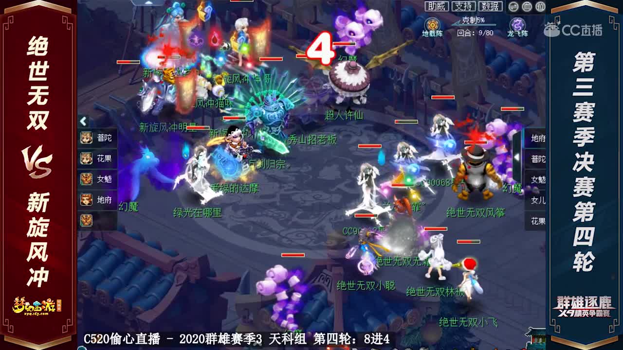 【2020群雄逐鹿】天科组第三赛季决赛第四轮：绝世无双 VS 新旋风冲【CC情报站】