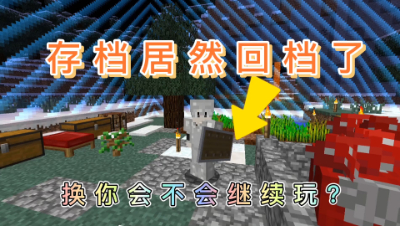 我的世界：当辛苦肝了好几天的存档还原了，你还会继续玩吗？13