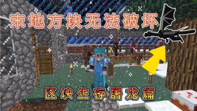 我的世界边界生存19：无法破坏方块该如何击败末影龙！