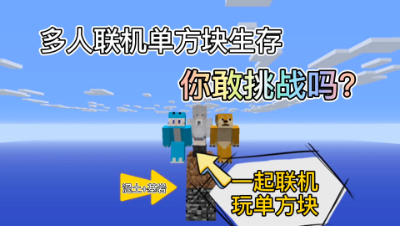 我的世界花雨庭单方块：在一格方块上如何多人生存！