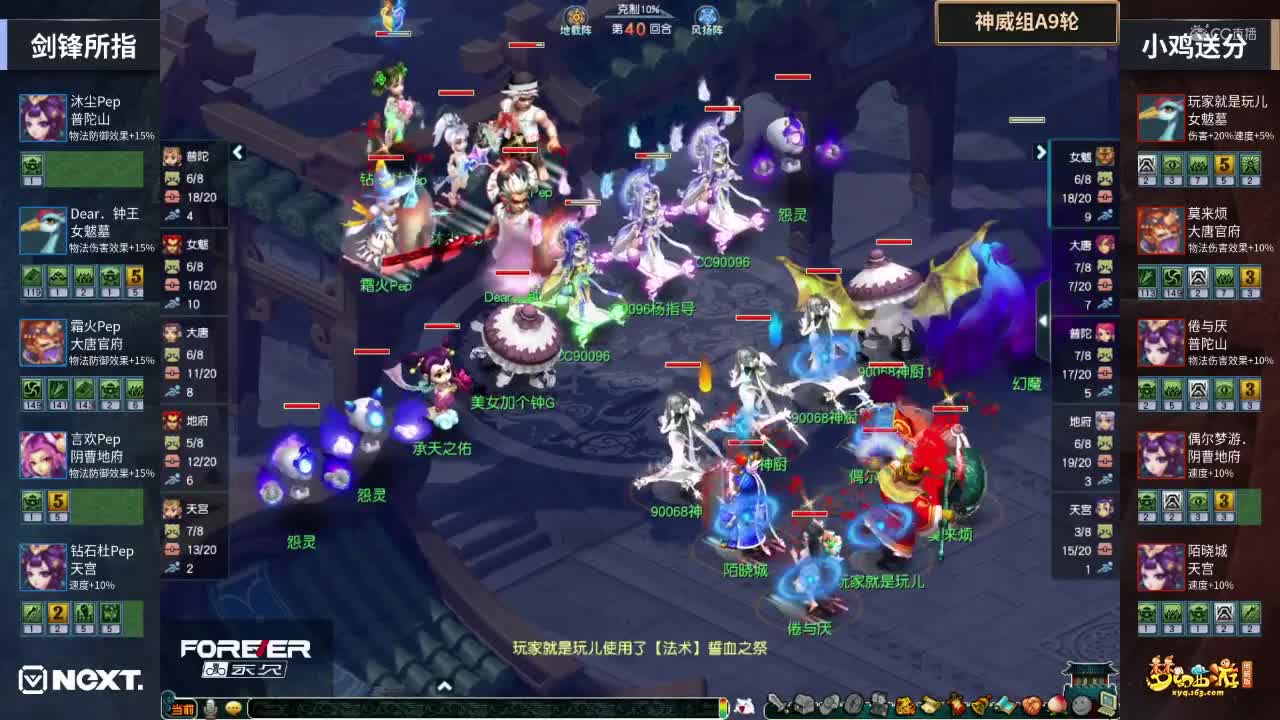 【2020NeXT夏季赛】《梦幻西游》电脑版神威组淘汰赛：小鸡送分VS剑锋所指