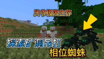 我的世界贝爷生存之旅25：酷凡吊打一群相位蜘蛛！