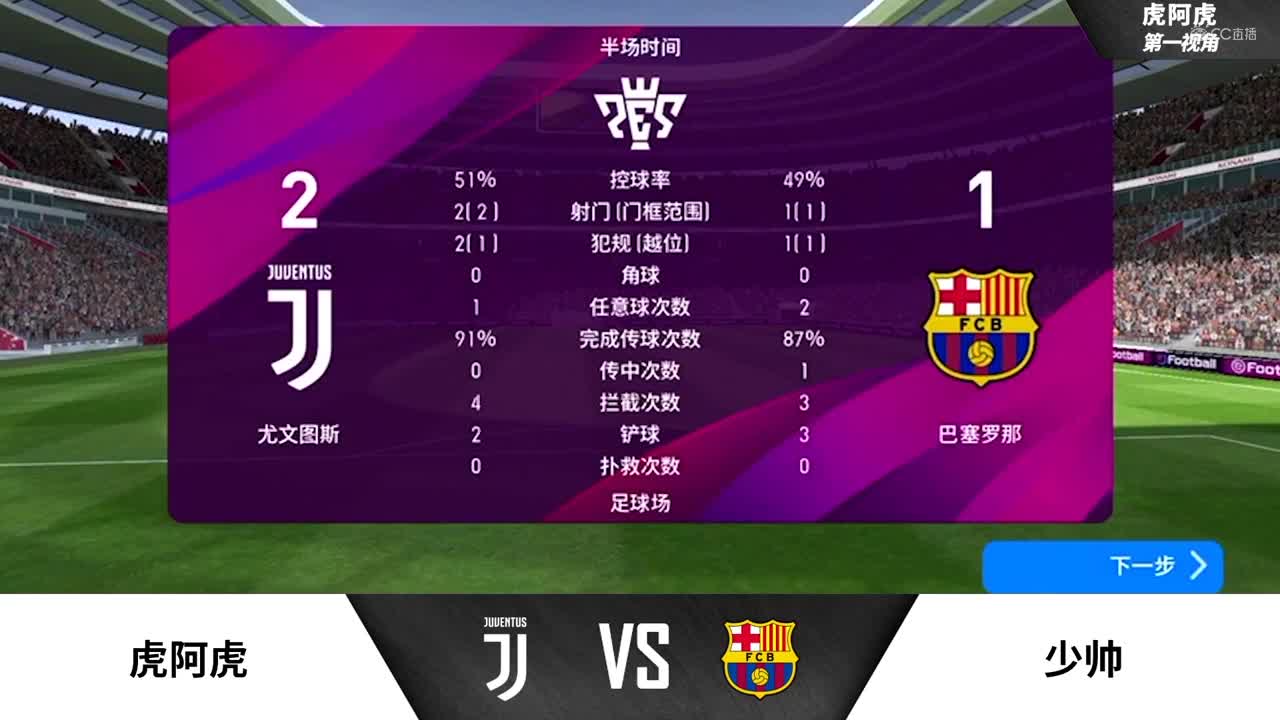 2020NeXT·夏季赛《实况足球》小组赛 虎啊虎 vs 少帅