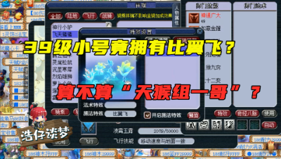 梦幻西游：天猴组大哥？39级第一号？带无级别还拥有比翼飞特效！