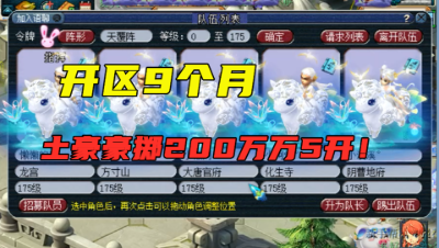 梦幻西游：开区9个月刷257亿经验，5个号花了200万，土豪咋想的？
