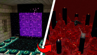 MC中地狱和末地融合会是什么样子？！