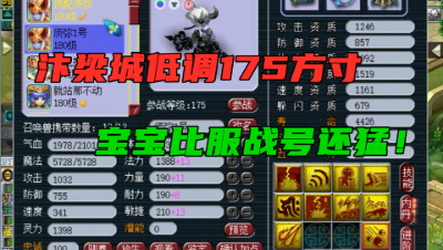 梦幻西游：一个低调的175方寸，看完他的宠老王直言：比服战的猛