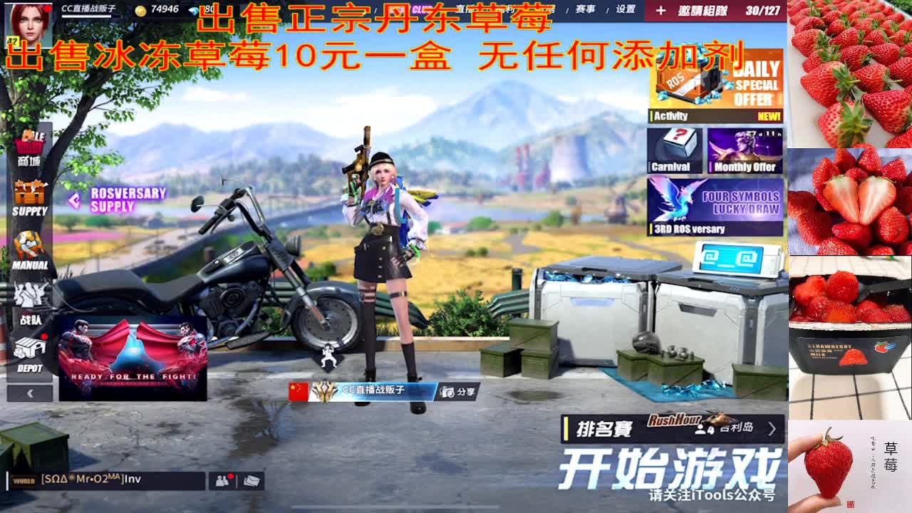 出售丹东草莓，冰冻草莓