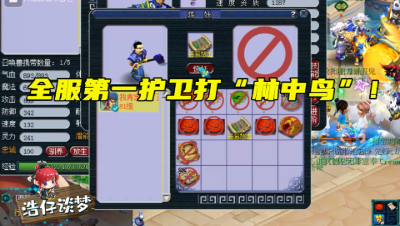 梦幻西游：全服第一护卫打“林中鸟”，两本书上去王谢懵了：我鸟掉了！