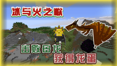 我的世界奇妙冒险9：与愣子击败母龙获取龙蛋！
