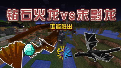 我的世界奇妙冒险完结：钻石火龙VS末影龙！