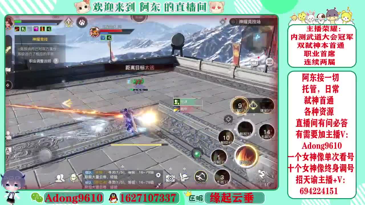 接武道大会操作手，看号调号~ 第1段