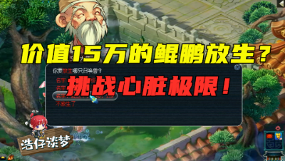梦幻西游：价值15万的鲲鹏要直接放生？王谢极限挑战，大开眼界！