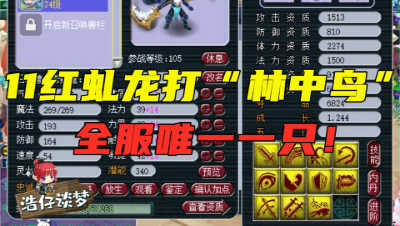 梦幻西游：目前唯一打“林中鸟”的新召唤兽，11技能造型超帅！