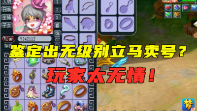 梦幻西游：自己打造出无级别飘了？脱下装备立马卖号，太无情了！