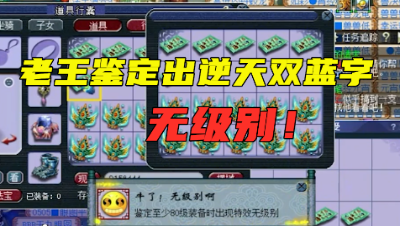 梦幻西游：老王鉴定出“逆天双蓝字无级别”，背后的数据更是令人吃惊！