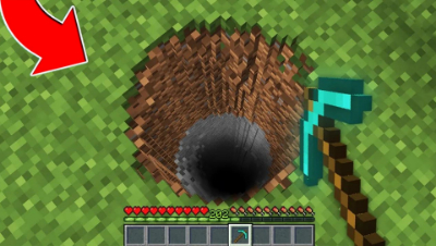 MC玩家看得满头问号???圆形的矿坑！我的世界Minecraft