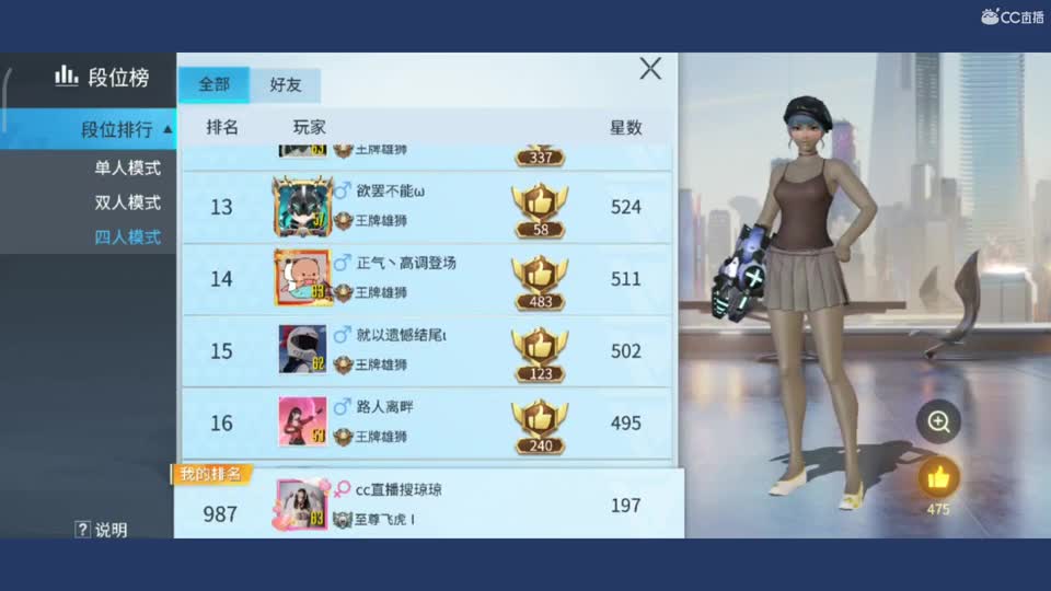 3月8日女神节自主组队双排赛