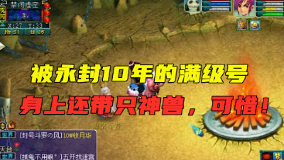 梦幻西游：登陆被永封10年的满级号，身上竟有只神兽，太可惜了！